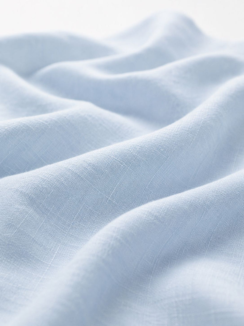 Ice Blue Pure Italian Linen Shirt
