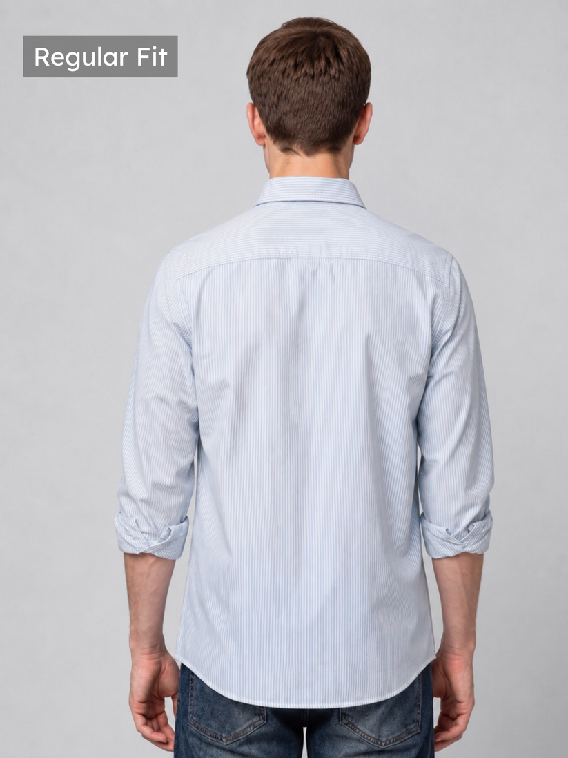 Oxford Blue Striped Shirt