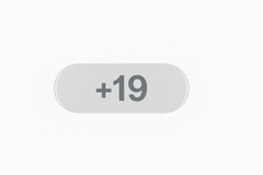 a light gray pill saying +19