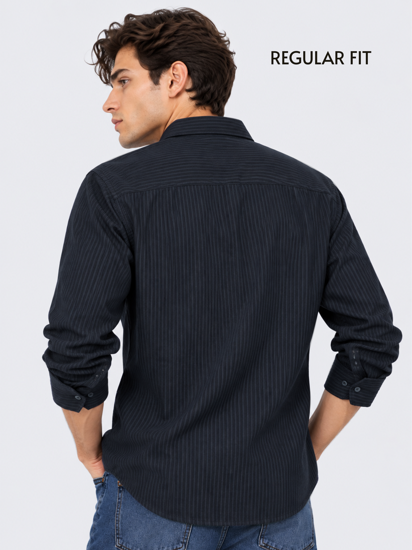 Navy Blue CordStripe™ Shirt