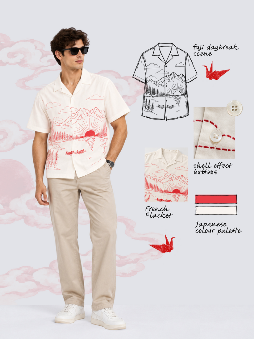 The Fuji Daybreak Crinkled Shirt