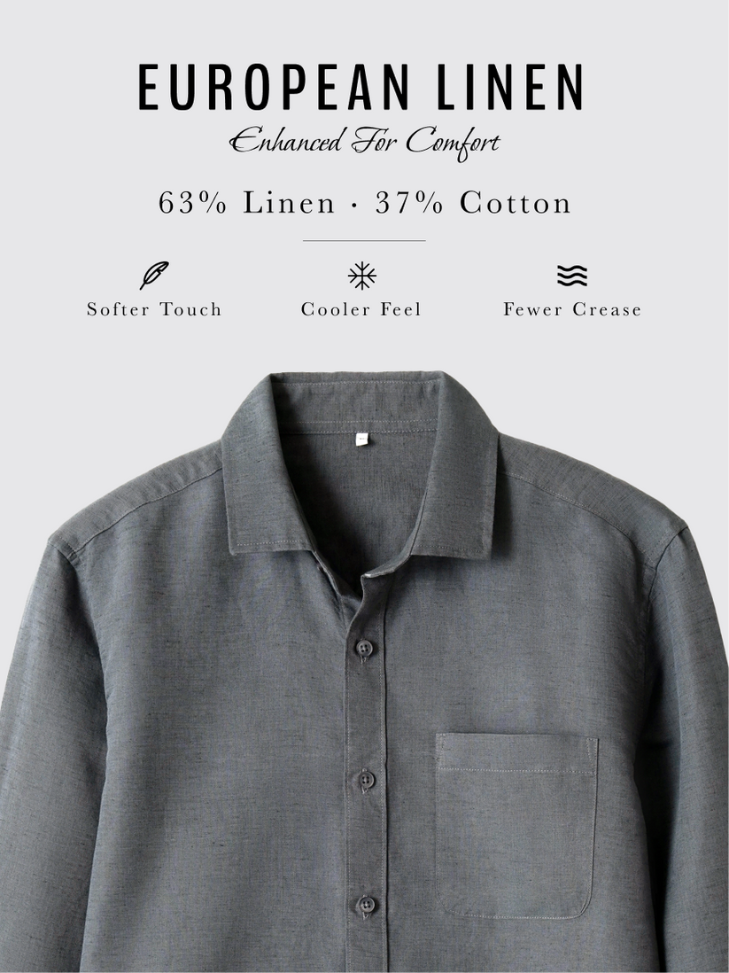 Linen Rich Grey Shirt