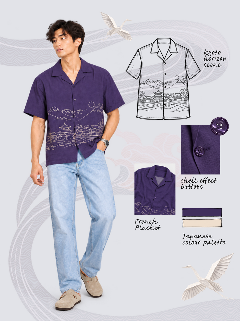 The Kyoto Horizon Crinkled Shirt